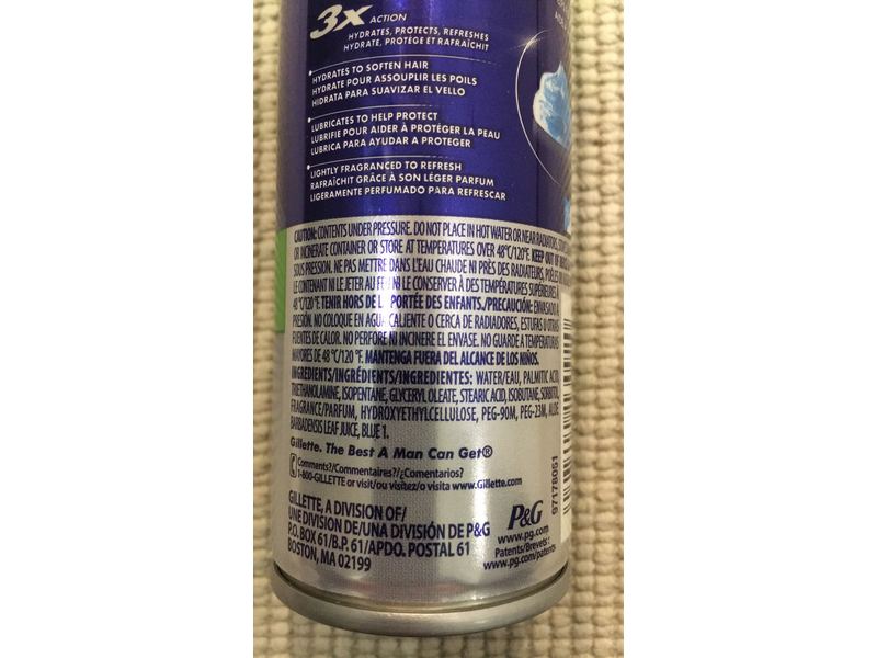 Gillette Series Shaving Gel, Sensitive, 2.5 oz