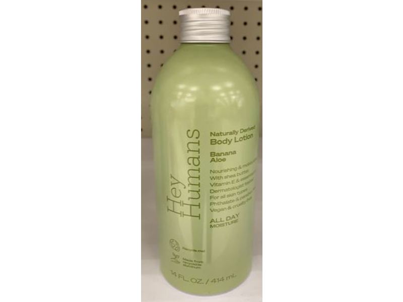 Hey Humans Body Lotion, Banana Aloe, 14 fl oz/414 mL