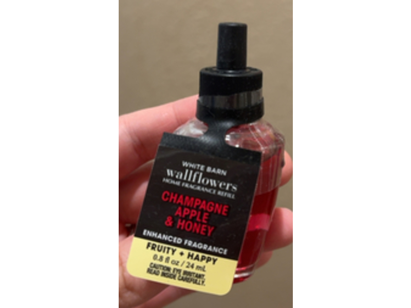 White Barn Wallflowers Champagne Apple & Honey Home Fragrance Refill, Fruity + Happy, 0.8 fl oz/24 mL, Pack Of 2