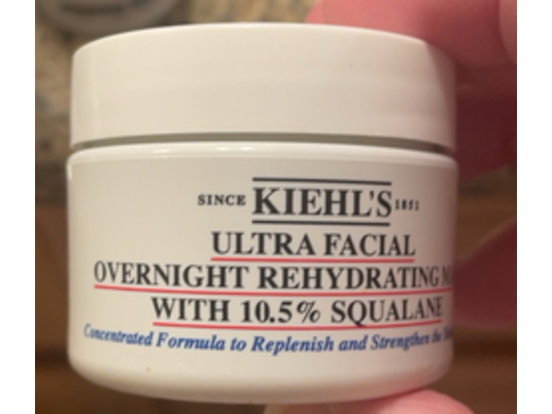 Kiehl's Ultra Facial Overnight Rehydrating Mask, 10.5% Squalane, 25 g