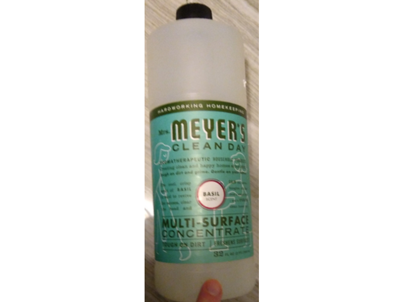 Mrs. Meyer's Clean Day Multi-Surface Concentrated Cleaner, Basil, 32 fl oz/946 mL
