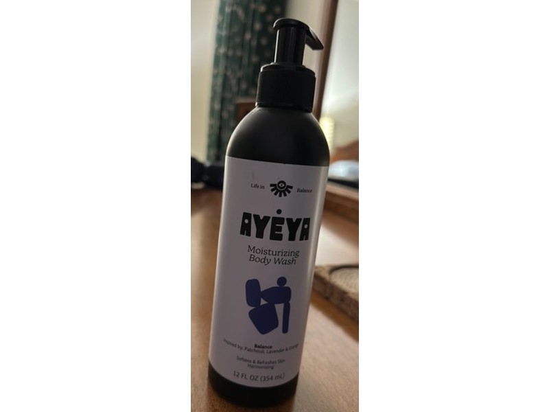 Ayeya Moisturizing Body Wash, Patchouli, Lavender & Orange, 12 fl oz/354 mL