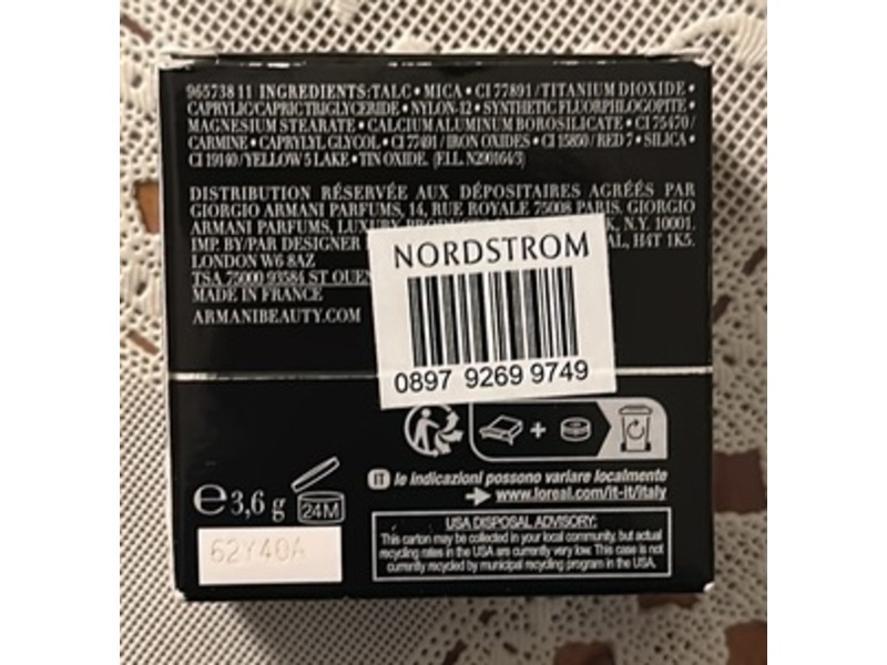 Giorgio Armani Luminous Silk Glow Blush, 50 Euphoric, 0.12 oz/3.6 g