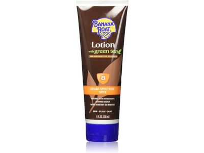 Banana Boat Green Tea Protection Sunscreen Lotion, SPF 8, 8 fl oz/236 mL