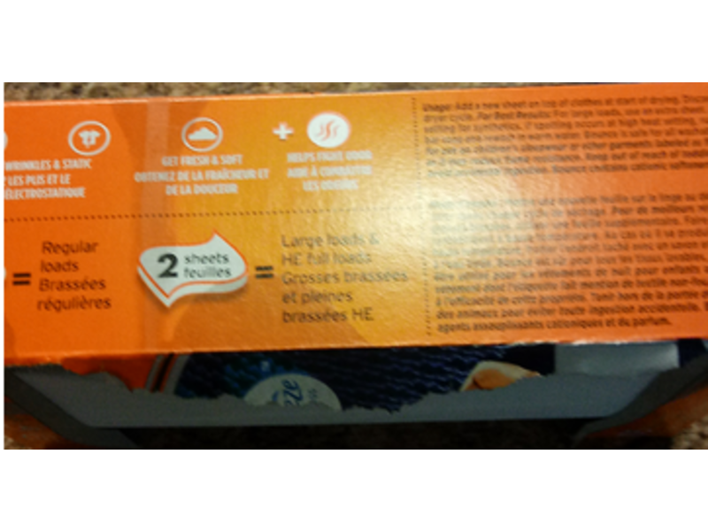 Bounce Fabric Softener Dryer Sheets, Sport, 105 Count