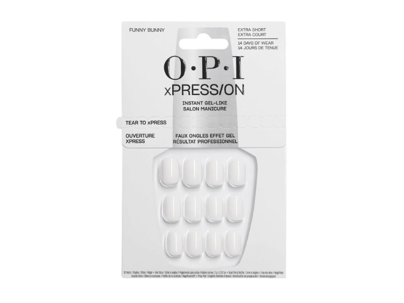 O.P.I Xpression Press On Nails, Funny Bunny, 30 Count