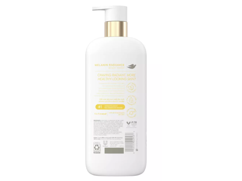 Dove Melanin Radiance Body Wash, 5% Pro-Ceramide Serum, 18.5 fl oz/547 mL