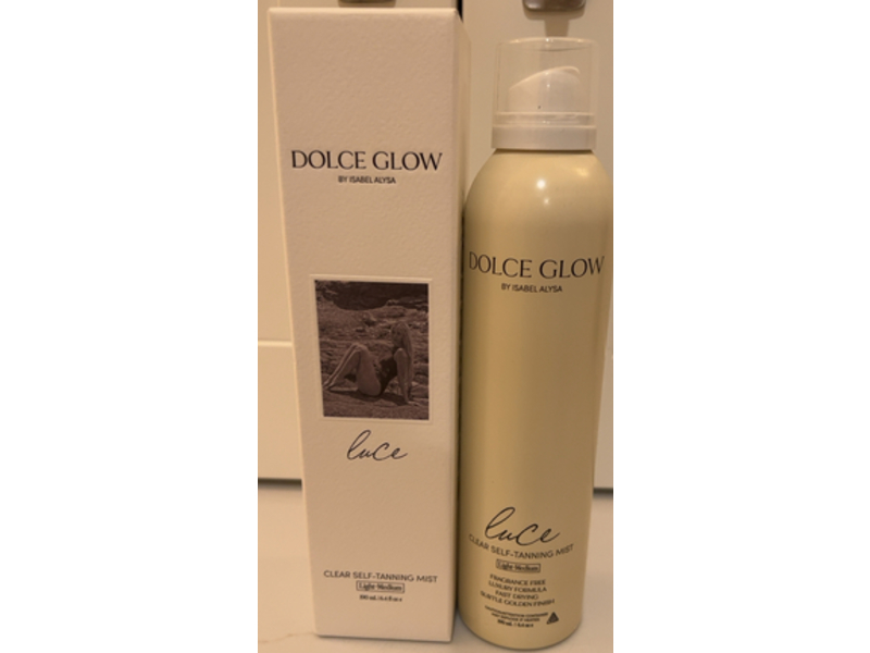 Dolce Glow Isabel Alysa Clear Self-Tanning Mist, Light-Medium, 6.4 fl oz/189 mL