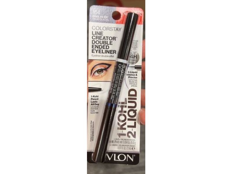 Revlon Color Stay Line Creator Double Ended Eyeliner,154 Cool as Ice,0.004 oz./0.10g