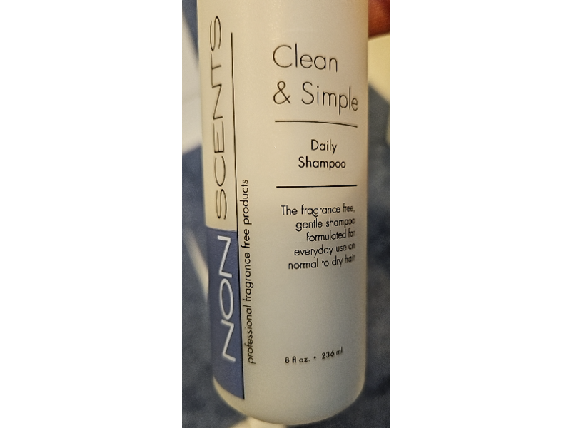 Non Scents Clean & Simple Daily Shampoo, 8 fl oz/236 mL