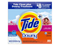 Tide Downy Powder Detergent, April Fresh, 89 Loads, 132 oz/3.77 kg - Image 2