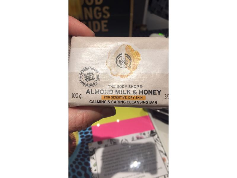 The Body Shop Almond Milk & Honey Cleansing Bar, 3.5 oz