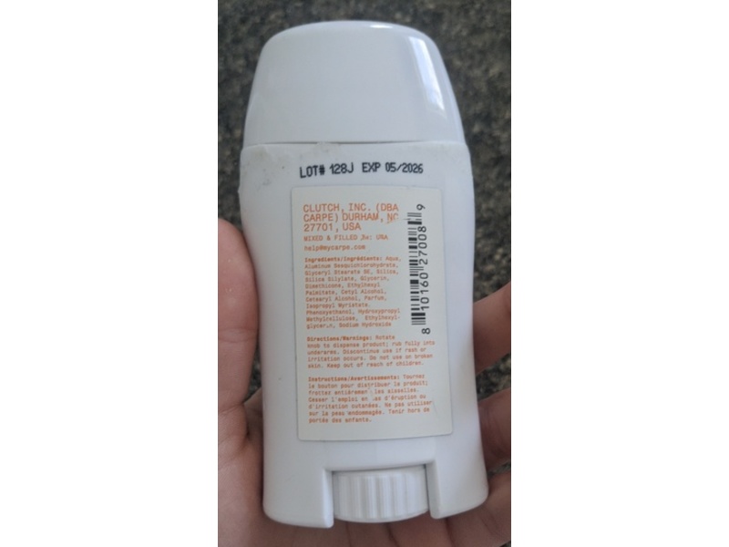 Carpe Antiperspirant Lotion, Coconut Vanilla, 50 mL