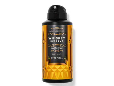 Bath & Body Works Whiskey Reserve The Mens Shop Body Spray, 3.7 oz/104 g