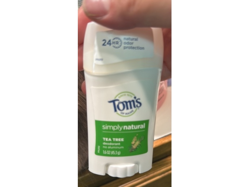 Tom's Of Maine Simply Natural Deodorant, Tea Tree, 1.6 oz/45.3 g