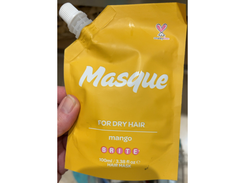Brite Dry Hair Mask, Mango, 3.38 fl oz/100 mL