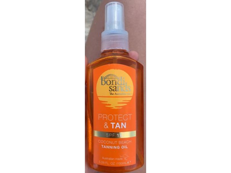 Bondi Sands Protect & Tan Tanning Oil, Coconut Beach, SPF 15, 5.28 fl oz/150 mL