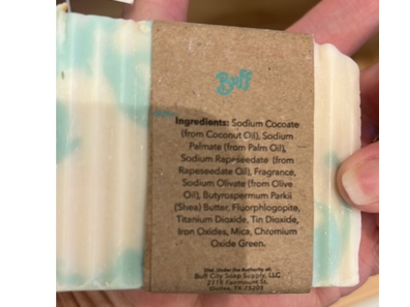 Buff City Soap Narcissist Soap Bar, Shea Butter, 5.5 oz/156 g