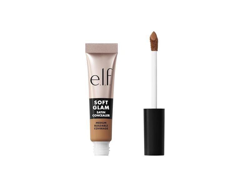 e.l.f. Cosmetics Soft Glam Satin Concealer, 40 Tan Warm, 0.21 fl oz/6.3 mL
