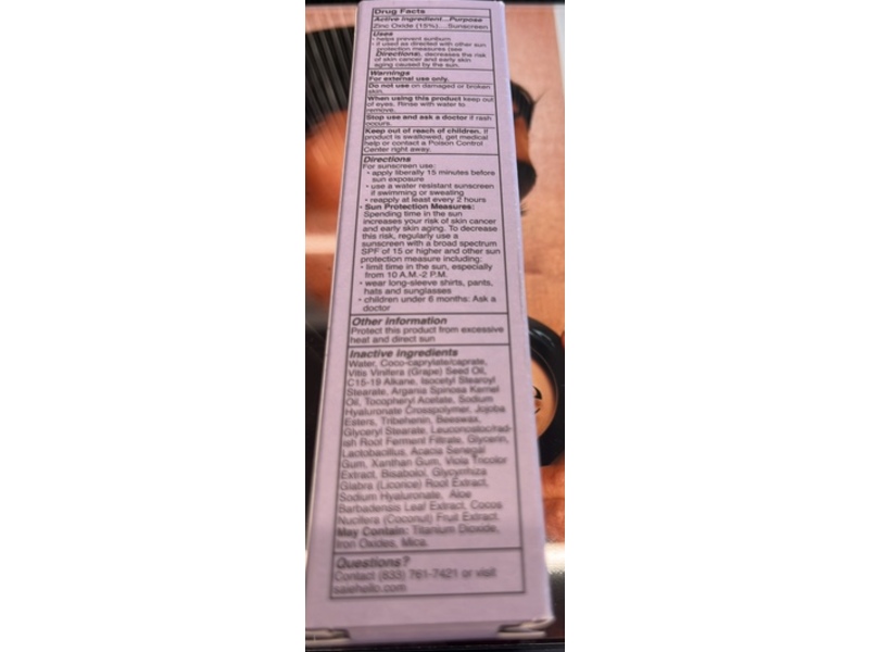 Saie Slip Tint Tinted Moisturizer, SPF 35, Five And Half, 1.35 oz/40 mL