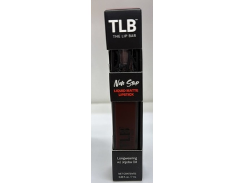 The Lip Bar Nonstop Liquid Matte Lipstick, Rebel Deep Burgundy, 0.24 fl oz/7 mL