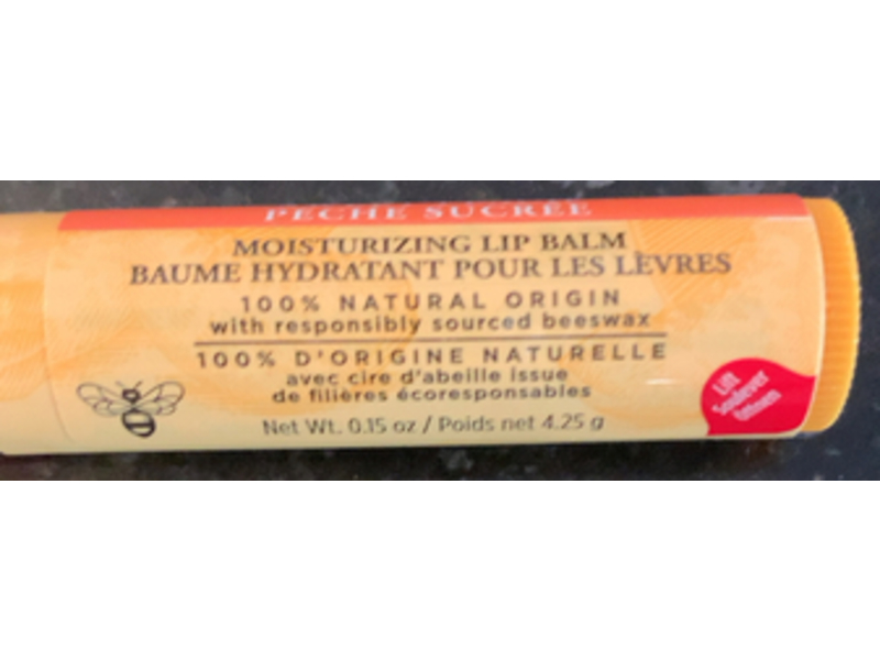 Burts Bees Moisturizing Lip Balm Sweet Peach, 0.15 oz/4.25 g