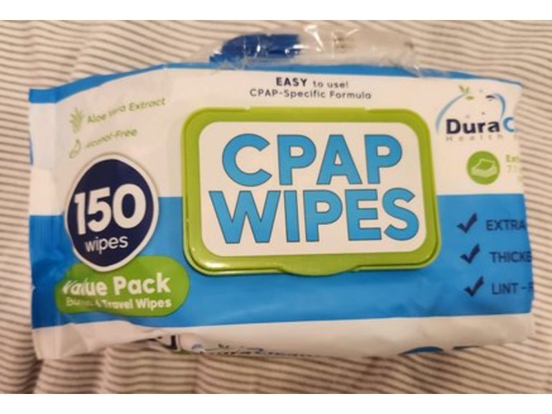 Dura Cleanse Cpap Wipes, Aloe Vera, 150 Count