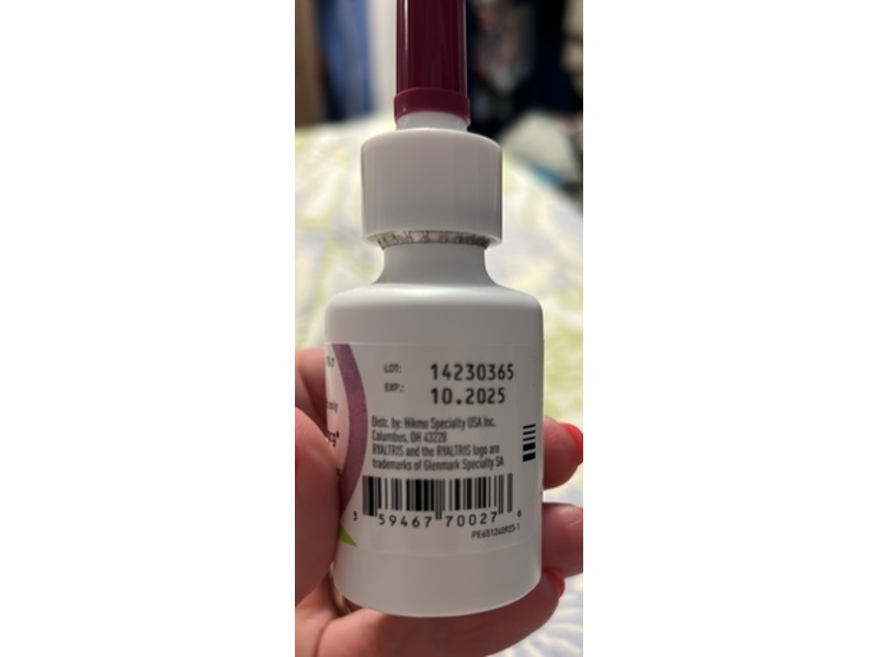 RYALTRIS (olopatadine hydrochloride and mometasone furoate) spray, 29g, Hikma Specialty (Rx)