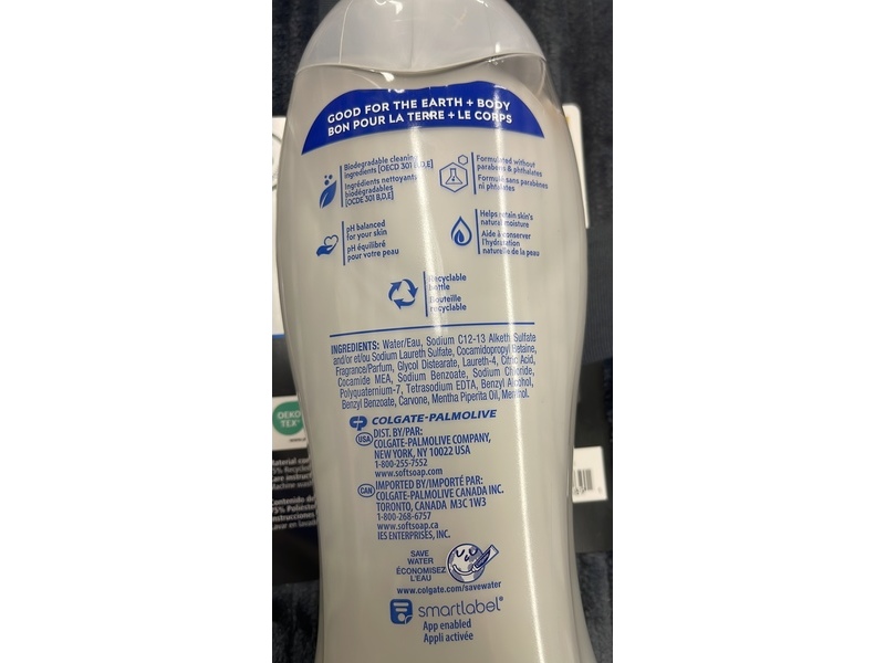 Softsoap Limited Edition Moisturizing Body Wash, Frosty Peppermint, 20 fl oz/591 mL