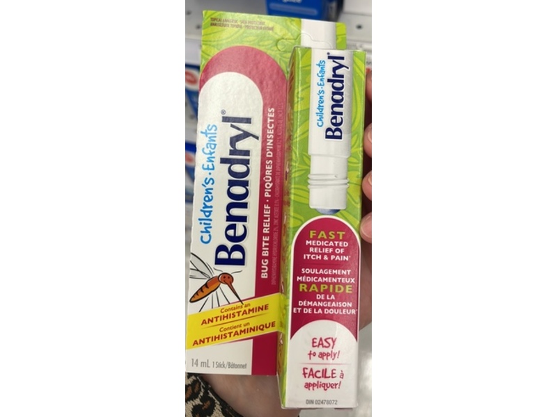 Benadryl Children's Enfants Bug Bite Relief, 14 mL