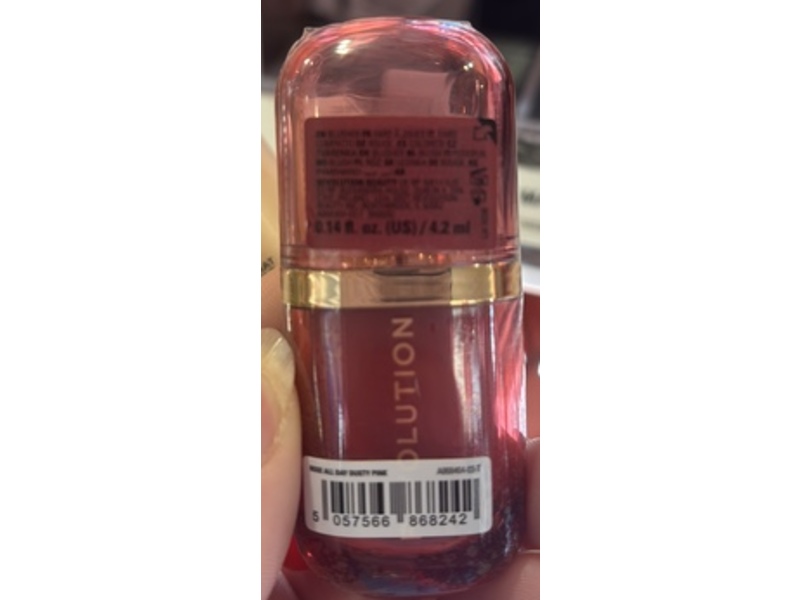 Revolution Beauty London Superdewy Liquid Blush Burst, Rose All Day Dusty Pink, 0.14 fl oz/4.2 mL