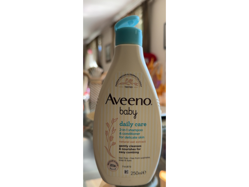 Aveeno Baby Daily Care 2 In 1 Shampoo & Conditioner, Natural Oat Extract, 250 mL