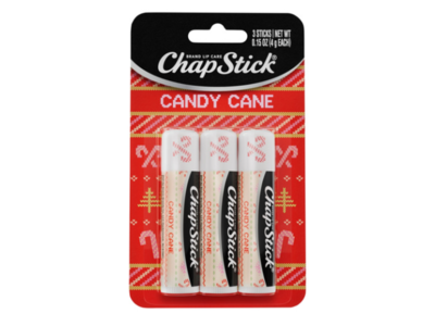 ChapStick Lip Balm, Candy Cane, 0.15 oz/4g, 3 Count