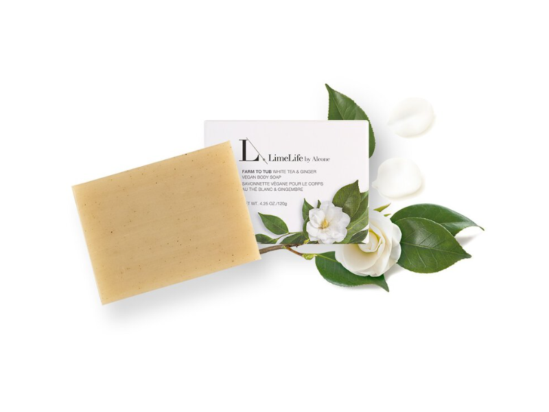 Limelife By Alcone Body Soap, Farm To Tub White Tea & Ginger, 4.25 oz/120 g