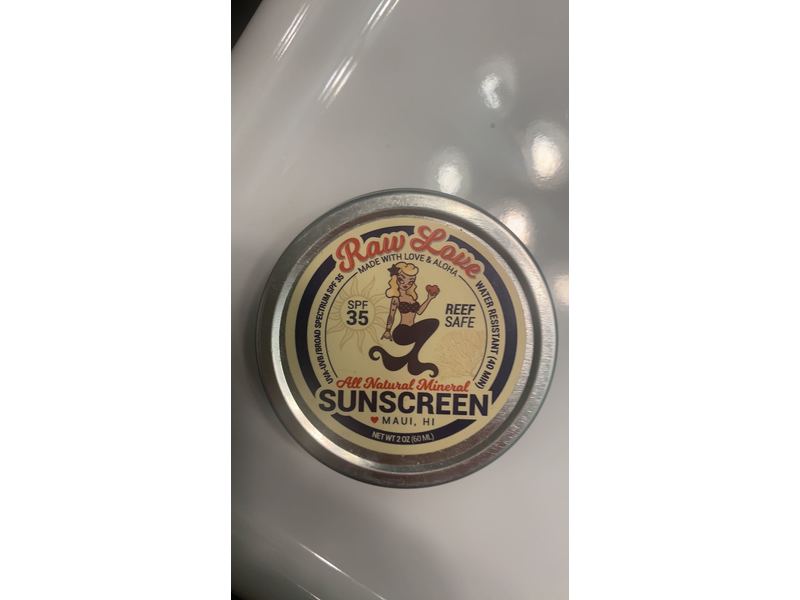 Raw Love, Sunscreen Mineral SPF 35, 2 Ounce