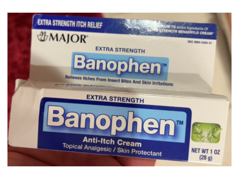 Major Banophen Anti Itch Cream, 1 oz/28 g