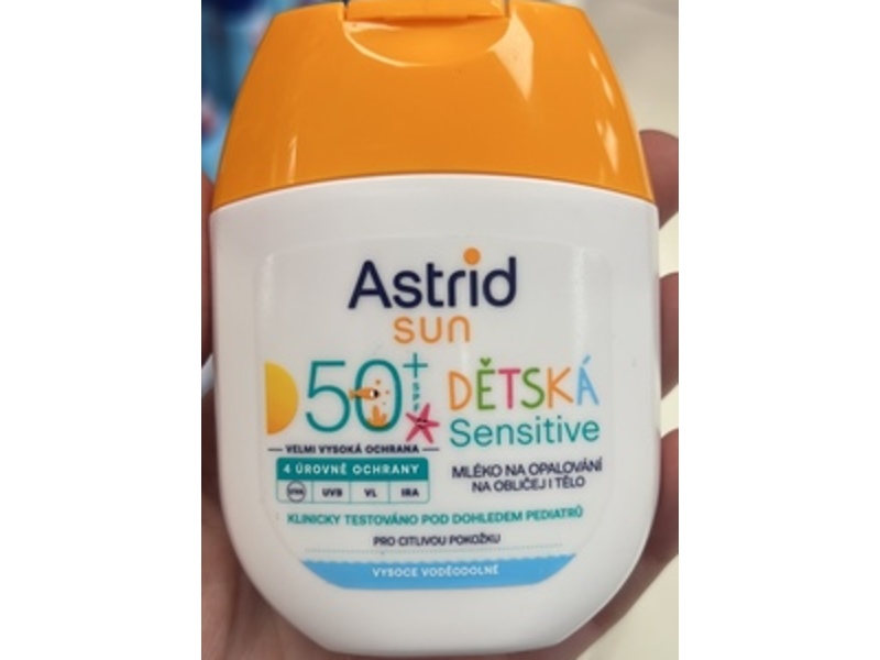 Astrid Sun Sensitive Sun Protection Kids Milk, SPF 50+, 60 mL