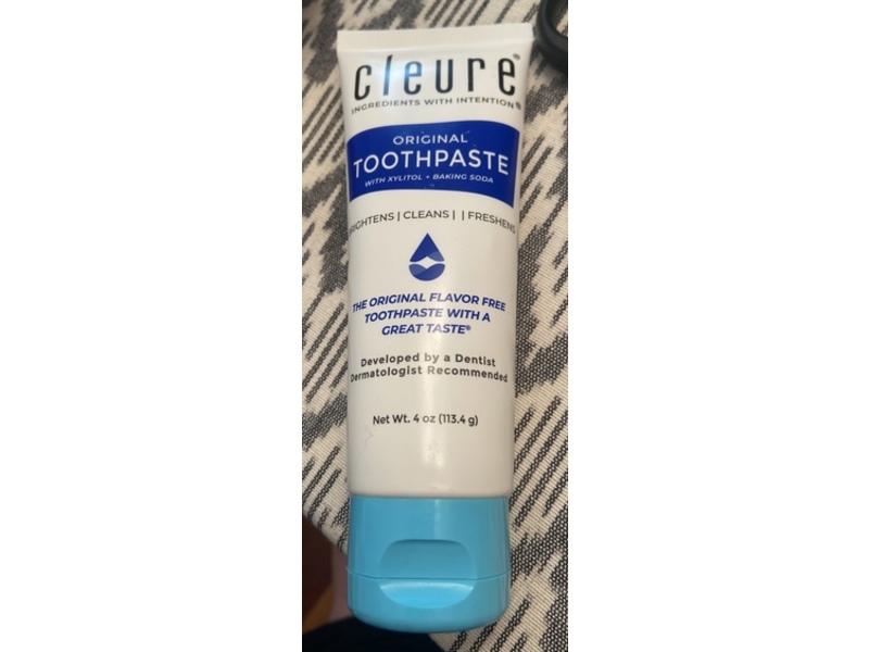 Cleure Original Toothpaste, 4 oz/113.4 g, Pack Of 3