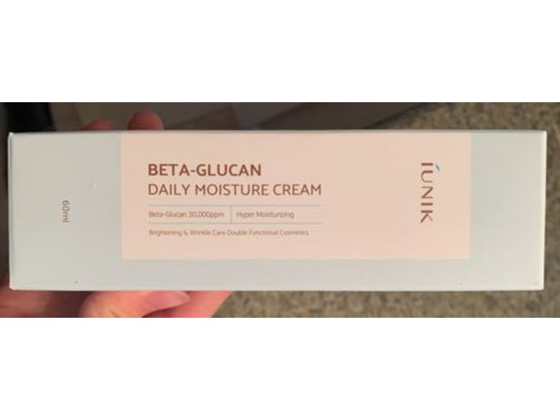 IUNIK Daily Moisture Cream, Beta-Glucan, 60 ml