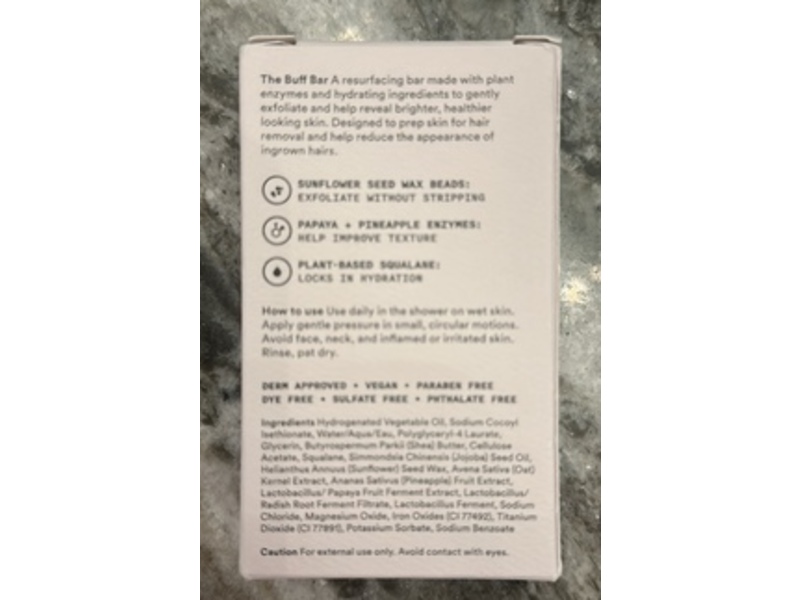 Nood The Resurfacing Buff Bar, 4 oz/113 g