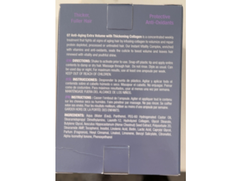 Roux Roux 07 Anti-Aging Extra Volume, Thickening Collagen, 0.5 fl oz/15 mL, Pack of 3