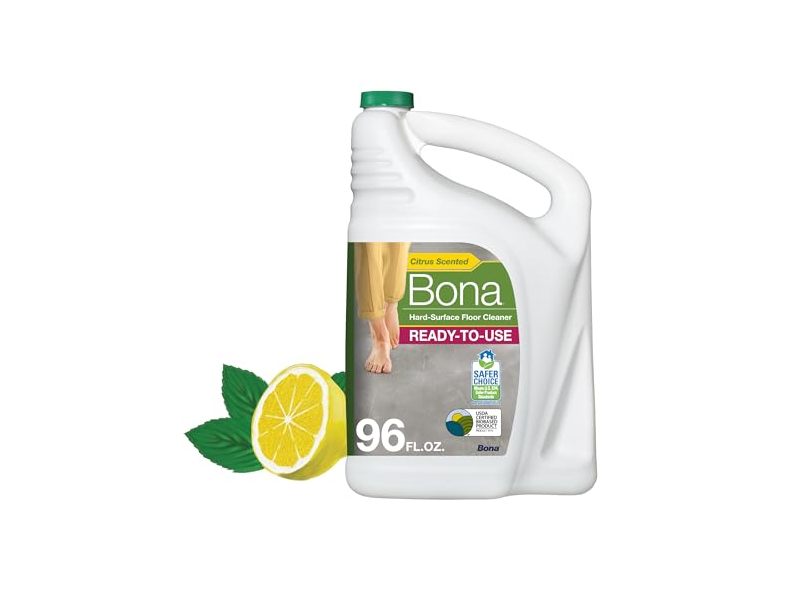 Bona Hard-Surface Floor Cleaner, Lemon Mint, 96 fl oz/2.83 L