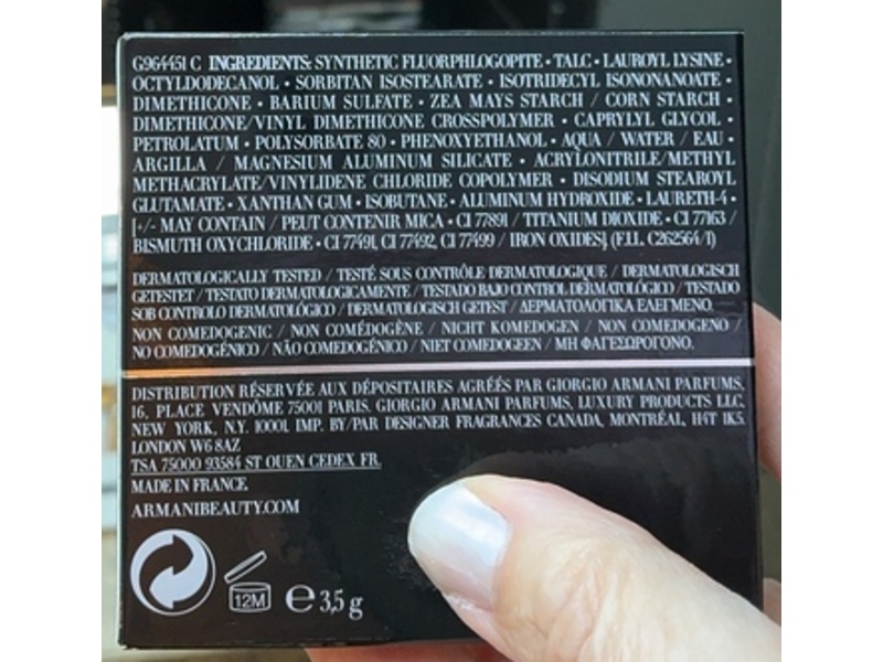 Giorgio Armani Luminous Silk Glow Fusion Powder, 8, 0.12 oz/3.5 g