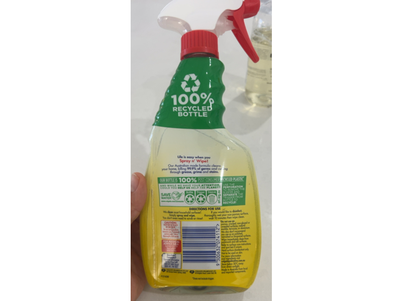 Ajax Multi-Purpose Spray N' Wipe, Lemon Citrus, 500 mL