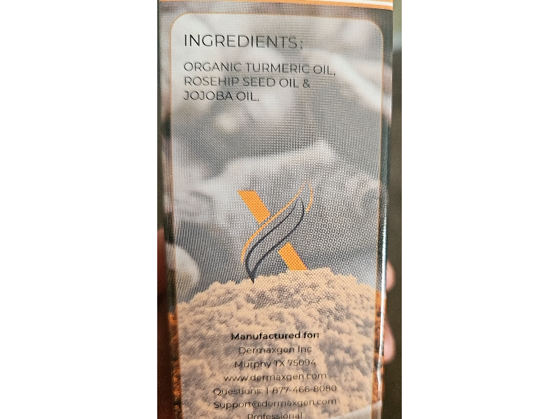Dermaxgen Anti-Aging & Moisturizing Formula, Turmeric Oil