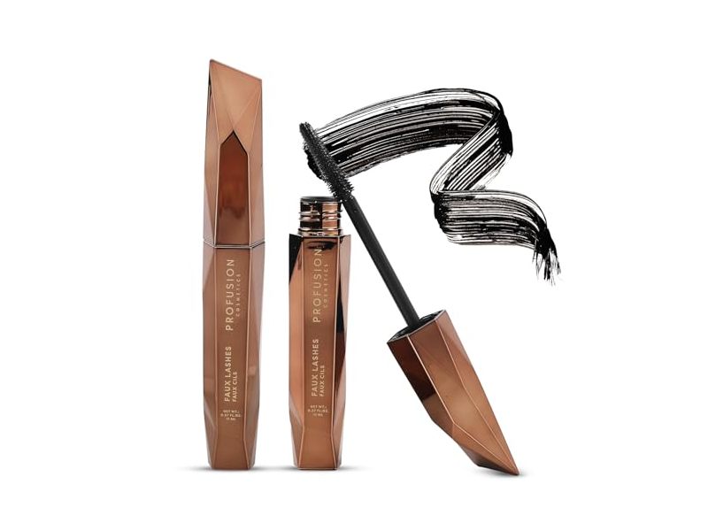 Profusion Cosmetics Faux Lashes Lengthening & Volumizing Mascara, Black Noir, 0.44 fl oz/13 mL