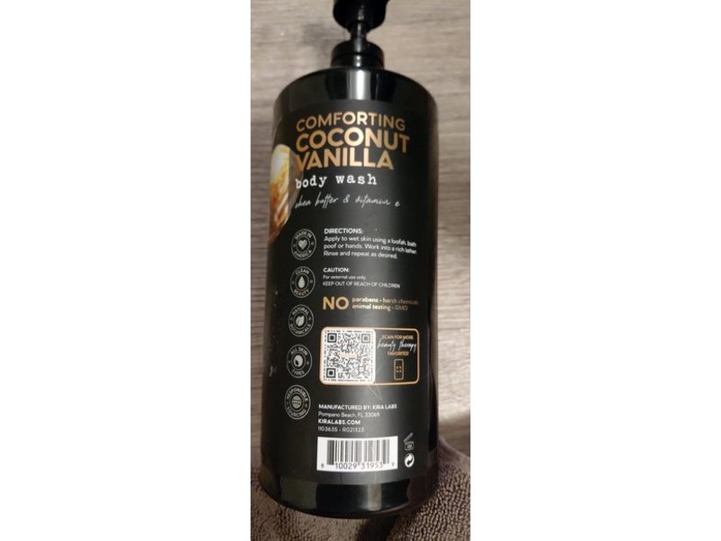 Beauty Therapy Body Wash, Comforting Coconut Vanilla, 32 fl oz/960 mL