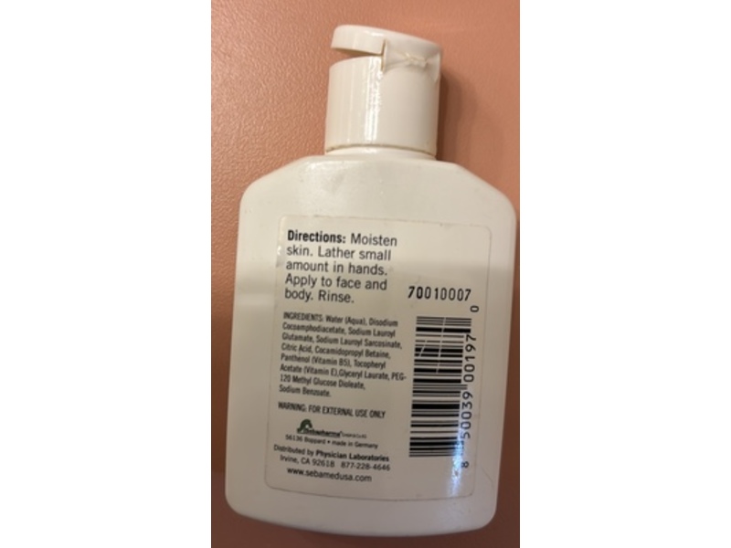 Sebamed Gentle Hydrating Cleanser, 1.69 fl oz/50 mL