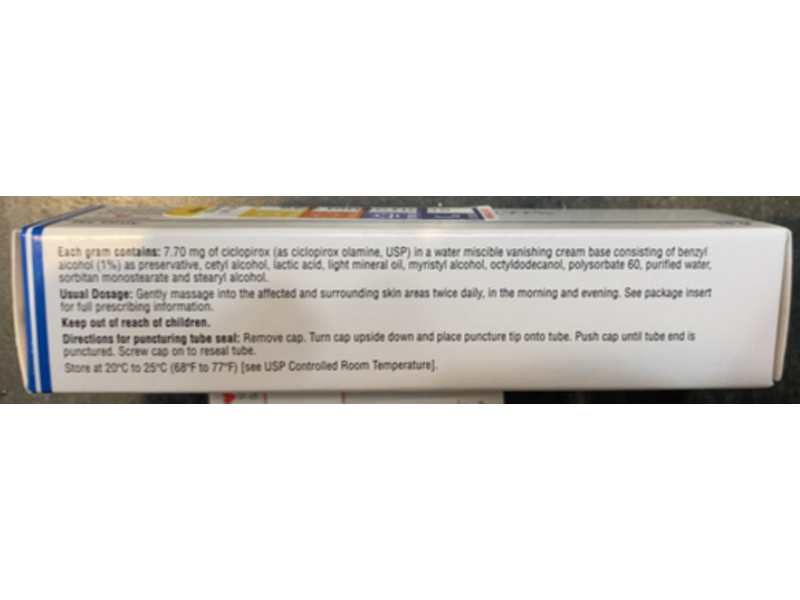 Ciclopirox Olamine Cream 0.77%, 15 g, Glenmark (Rx)