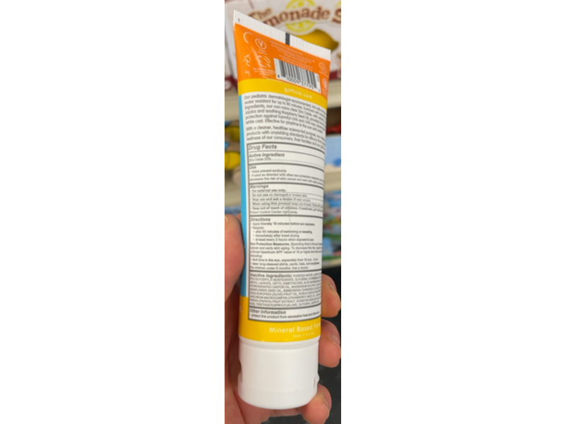 Thinksport Clear Zinc Sunscreen, SPF 30, 3 fl oz/89 mL